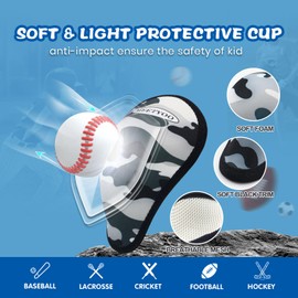 MEETYOO Youth Boys Athletic Compression Sliding Shorts with Soft Cup Pocket for Baseball Football Lacrosse Hockey