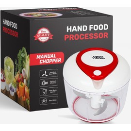 Easy String Pull Food Chopper | Manual Food Processor for Chopping, Dicing, and Mixing | Compact, Portable, and BPA-Free | Ideal for Vegetables, Nuts, Salsa, and Salad