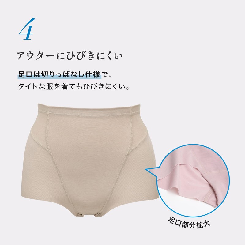 Lucien 15WFO219 Women's Girdle Shorts, Short Length, Small Belly Compression