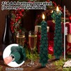 Christmas Tree Candles - 6 Pack Flameless Taper Candles with