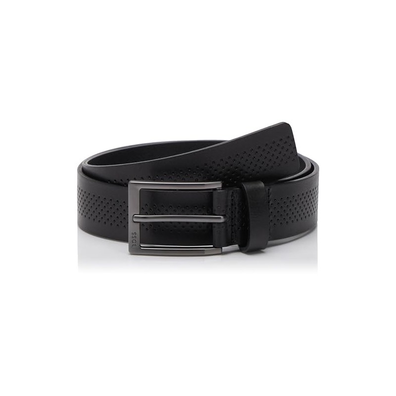 BOSS Men's Pary-Perf_Sz35 Belt, Black1, 80