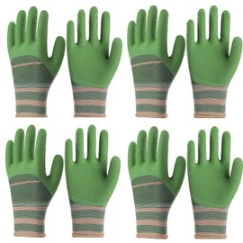 zdpxbji 4 Pairs MULTI-PURPOSE GLOVES Gardening Gloves for Men and Women (Green) (green)