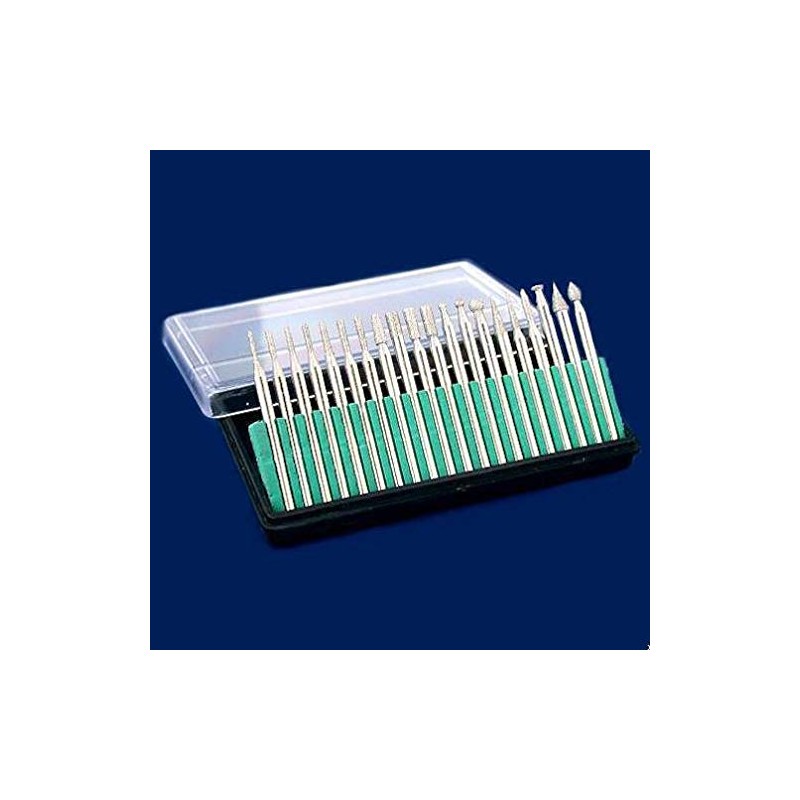 100Pc Diamond Bur Bit Set New Rotary Tools 1/8" Shank