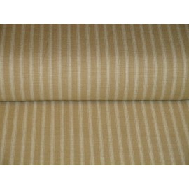 Unbranded Wheat And Cream Ticking Stripe Homespun Fabric | Quilt Home Decor Sewing Fabric  - 1 Yard (36"x44")