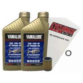 Yamaha Cyclemax Full Synthetic 10W-40 Oil Change Kit fits 1985-2000 Yamaha XT350