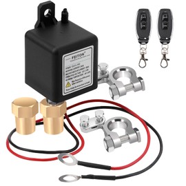 250A Remote Battery Disconnect Switch 12V Upgraded Battery Kill Switch for Car RV Truck Camper Dual Remote Control Anti-Theft Battery Shut Off Switch Prevent Battery Drain (450A Starting Current)