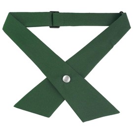 sourcing map Women's Adjustable Neck Bow Bolt Button Cross and Cross Tie, Army Green
