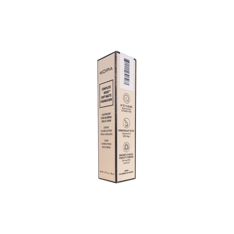Base De Maquillaje Moira Cosmetics Soft Matte Foundation Tono 575N