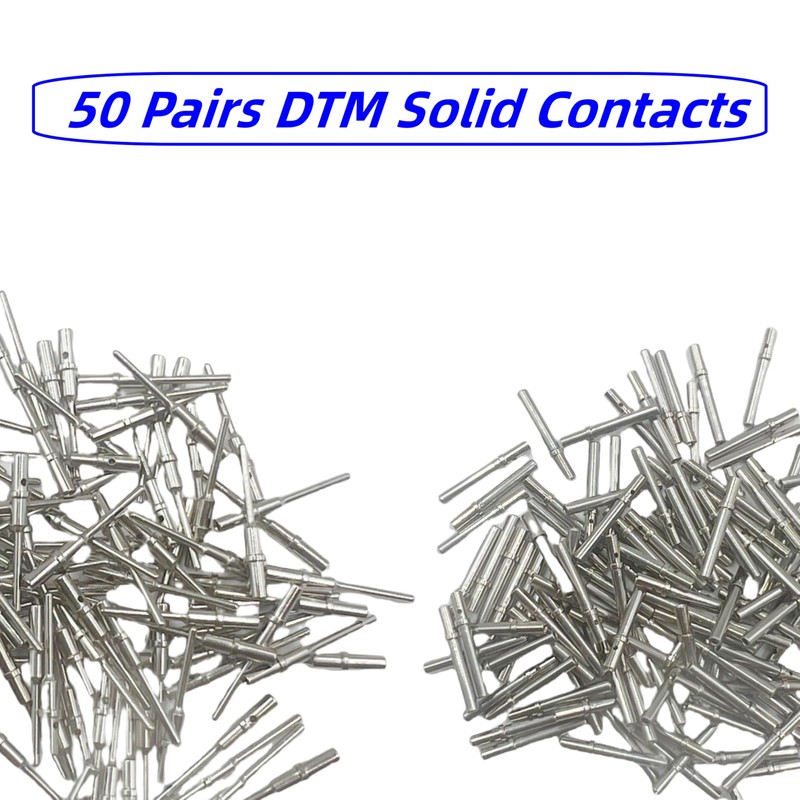 240PCS Deutsch Solid Contacts, Contact Sizes 12 16 20 Male