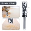 ESTVIIG Spiral Flush Cutter 8 mm Shank, Up Down Cut,
