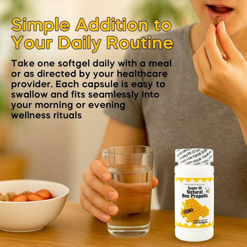 NCB NCB TECHNOLOGY Nu-Health Super III Natural Bee Propolis –