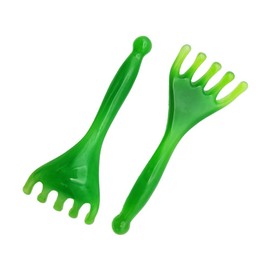 Scalp Massager Resin Handheld Guasha Scraping Scalp Comb Large Size Wide Head Design Scratcher Relax Massage Tool(Deep Green)