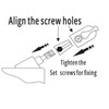 Universal Tee-Crank Casement Window Crank Handle,5 spindles(White) (4 Pack)