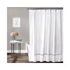Lush Decor Hotel Collection Shower Curtain Fabric Minimalist Plain Style
