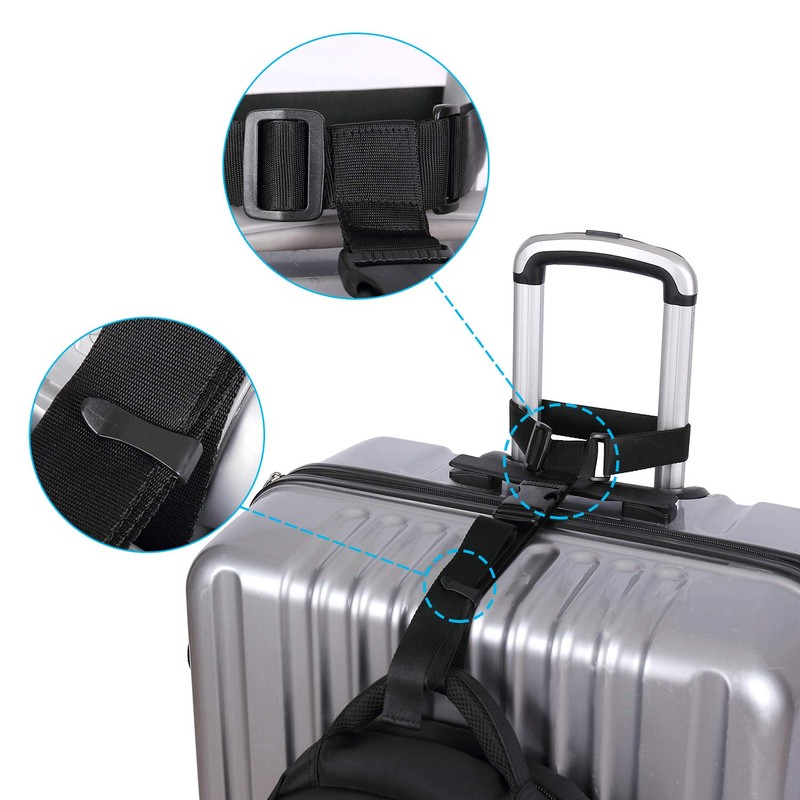 Vigorport Luggage Connector, Straps for Suitcase, Add A Bag Adjustable
