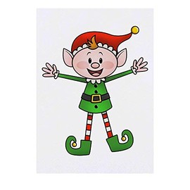 'Boy Elf' Temporary Tattoo - Water Resistant, Skin-Safe, Non-Toxic Transfer (TO00030592)