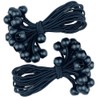 BluVast Rubber Tensioner with Ball 25 Pieces 23 cm Black