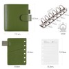 Moterm Pocket Luxe Rings Planner - Genuine Leather Binder Organizer