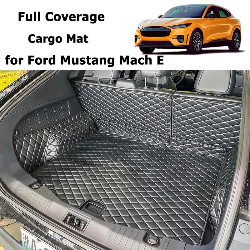 7DEEKEI Cargo Mat Compatible with 2021-2025 Ford Mustang Mach-E Trunk