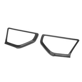 REPAIROCK 1 Pair a Pillar Speaker Cover Trim for Jeep Wrangler JL JLU 18-24 Window a Pillar Front Speaker Cover Stereo Audio Frame Trims ABS Carbon Fiber Black