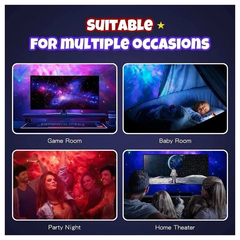 Mooyran Space Projector Star Series- Astronaut LED Light with Timer