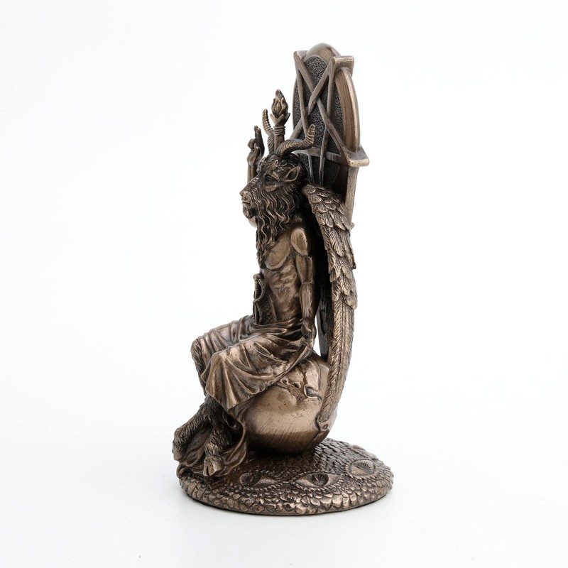 Veronese Design 8 1/2 Inch Baphomet Sitting on The Globe