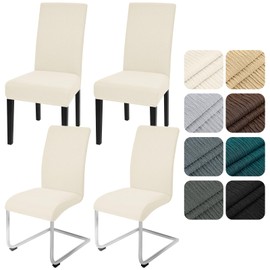 Alishomtll Chair Covers, Set of 4, Stretch Chair Covers for Swing Chairs, Universal Dining Room Chairs Cover, Washable, Removable Chairs, Protection for Kitchen, Banquet, Wedding, Hotel, Restaurant