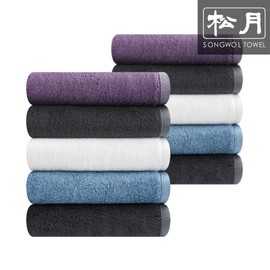 Songwol Towel 10 Songwol Bamboo 100% Luxury 180g Hotel Towels, Purple / 송월타올 송월 뱀부100% 럭셔리180g 호텔수건 10장, 보라