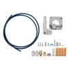 Extruder Kit Gray Aluminum 3D Printer Accessories PTFE Tube Spring