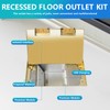 KYHSHJ Recessed Flat Hidden Socket Kit with 4 * 15A