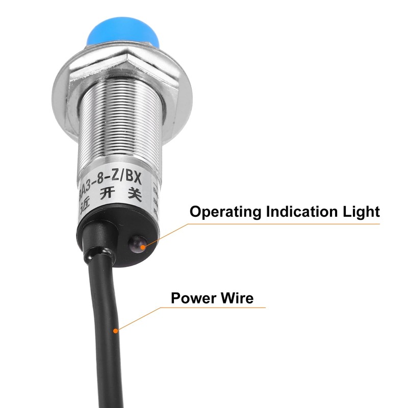 sourcing map M18 Approach Sensor Inductive Proximity Sensor Switch NO