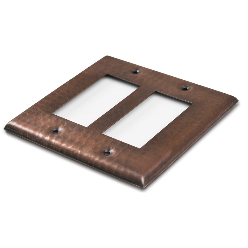 Monarch Abode 17014 Double Switch Hand Hammered Rocker Decorative Wall