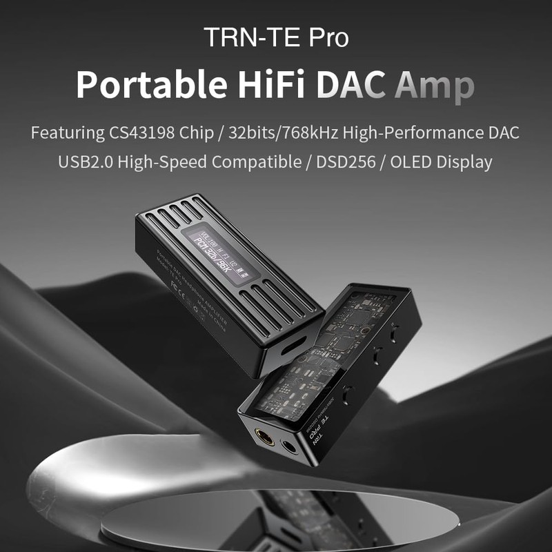 TRN Music Converter Digital Audio Elephant 3.5/4.4mm Jack (Black)