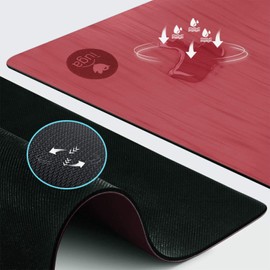 IUGA Pro Yoga Mat Non Slip Pilates Mat Anti-tear Eco Friendly Hot Yoga Mat with SGS Certified Material Free Carrying Strap Included