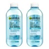 2 Agua Micelar Garnier Skin Active Ácido Salicílico 400 Ml