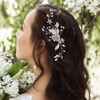 Bufenia Flower Wedding Hair Clips Pearl Hair Clips Rhinestone Headwear