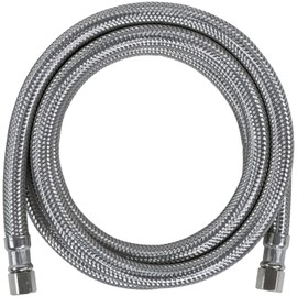 Certified Appliance Accessories Ice Maker Water Line, 4 Feet, PVC Core with Premium Braided Stainless Steel