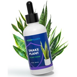 AgroMagen Plant Food with Essential Nutrients & Chelated Micronutrients, Liquid Fertilizer (4 fl.oz.) (Snake Plant)