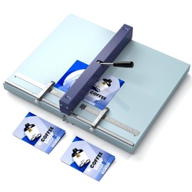 Generic Manual Paper Creaser, Paper Folding Creaser Tool with Adjustable Guide Block & Positioning Ruler for Paper Card Newspaper Menu, Creasing Width 0.047”/ Length 17.9”