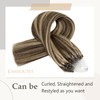 Easyouth Brown Micro Ring Extensions Highlighted Micro Ring Real Hair