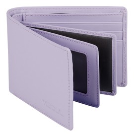 VISOUL 12 Card Slots, Pass Case, License Holder, Card Case, License Case, Cowhide Leather, Card Case, Regular Case, Men's, Women's, Italian Leather Mini Wallet, Thin Card Case, Lightweight Case, Pass