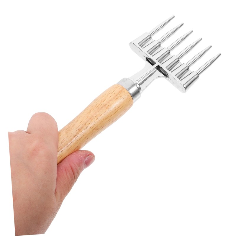 MAGICLULU 4pcs Aluminum Ice with Wood Handle Versatile Ice Tool