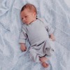 Organic Cotton Rib-Knit Baby Sleep Pants - Grey, 6-12 MTHS