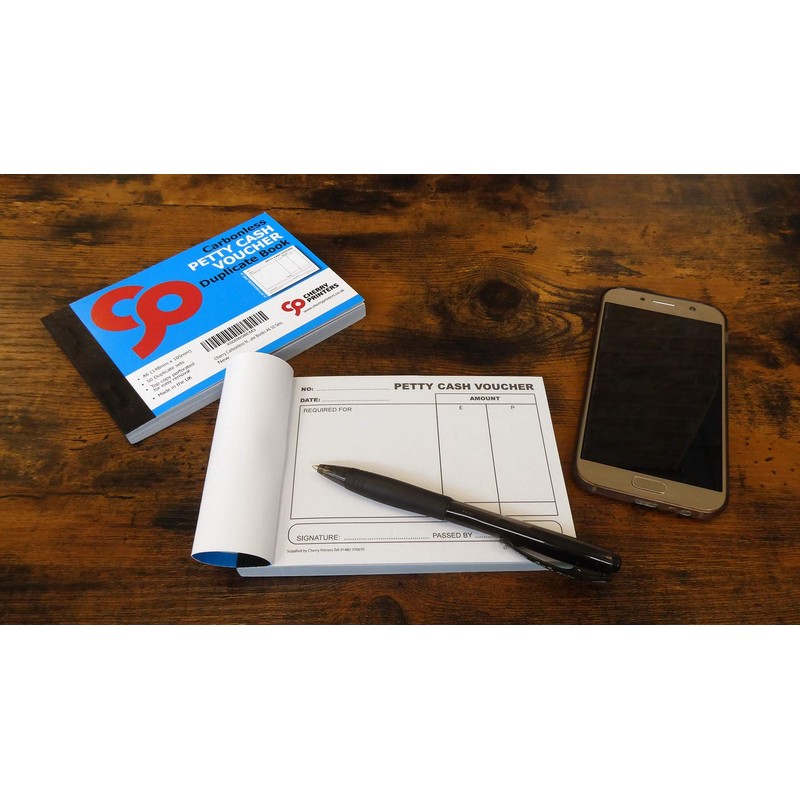 Cherry Carbonless NCR Petty Cash Voucher Duplicate Books A6 50