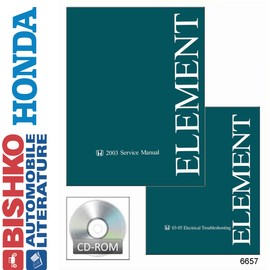 bishko automotive literature - Shop Service Repair Manual CD w/ETM & 4WD Engine Electrical for The 2003 Honda Element