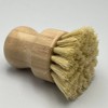 Bamboo Mini Scrub Brush Coconut Bristles Pot Brushes Dish ScrubberPlastic