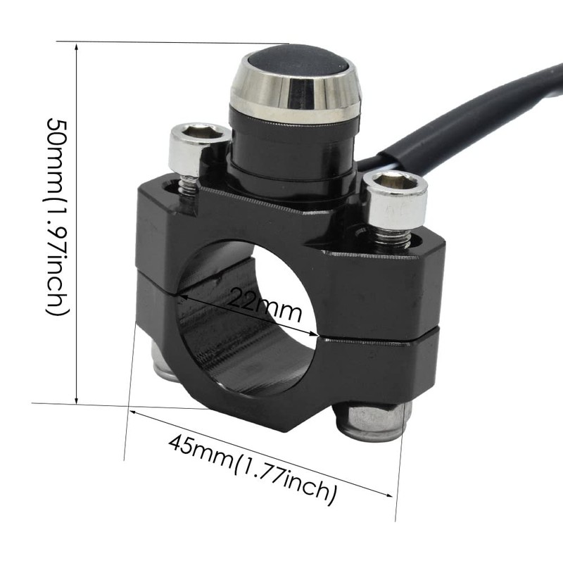 Interruptor de arranque de cuerno de aluminio CNC de 7/8