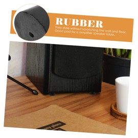 KONTONTY 4pcs Speaker Isolation Feet Rubber Floor Leg Pads for Audio Equipment Protects Floors from Scratches Easy to Install Dampers for Speakers and Amplifiers