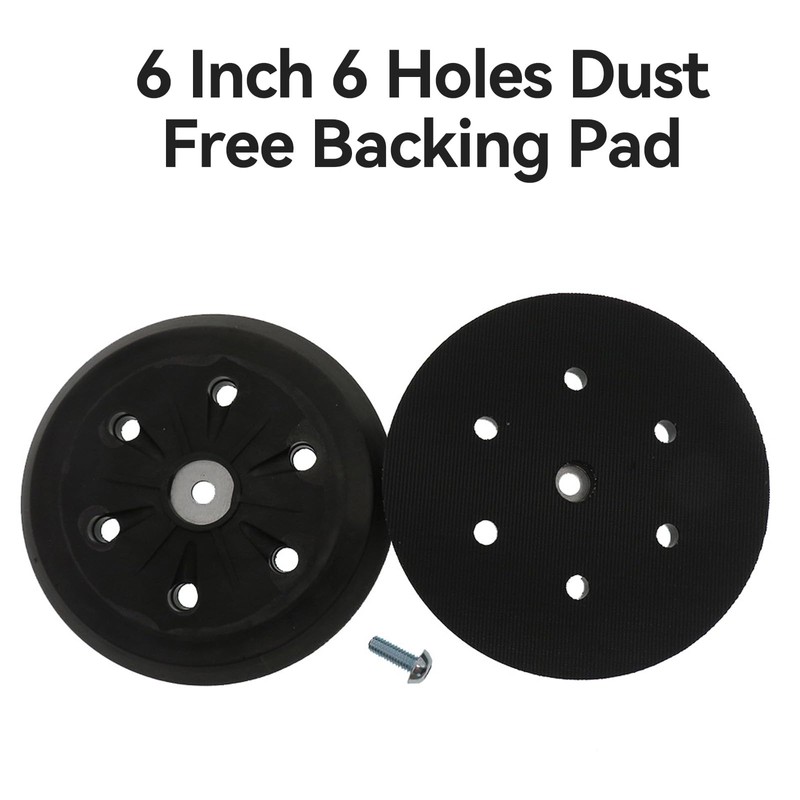 IUSOT 1Pcs 150mm/6inch Backing Pad, Hook & Loop Backing Pad