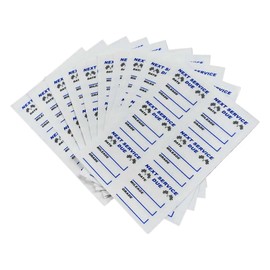 60PCS Oil Change Stickers, 2 x 2 Inch Static Cling Auto Window Sticker, Clear Next Service Due Maintenance Reminder Label for Vehicle, Easy Remove with No Residue Car Truck Windshield Decal (B Style)